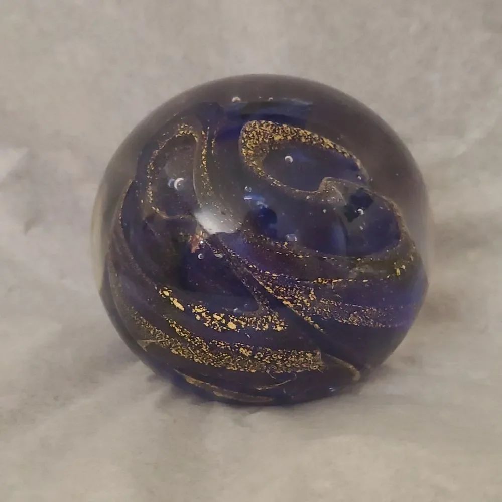 The Ritz Carlton Club Kapalua Bay Ocean Swirl Paperweight